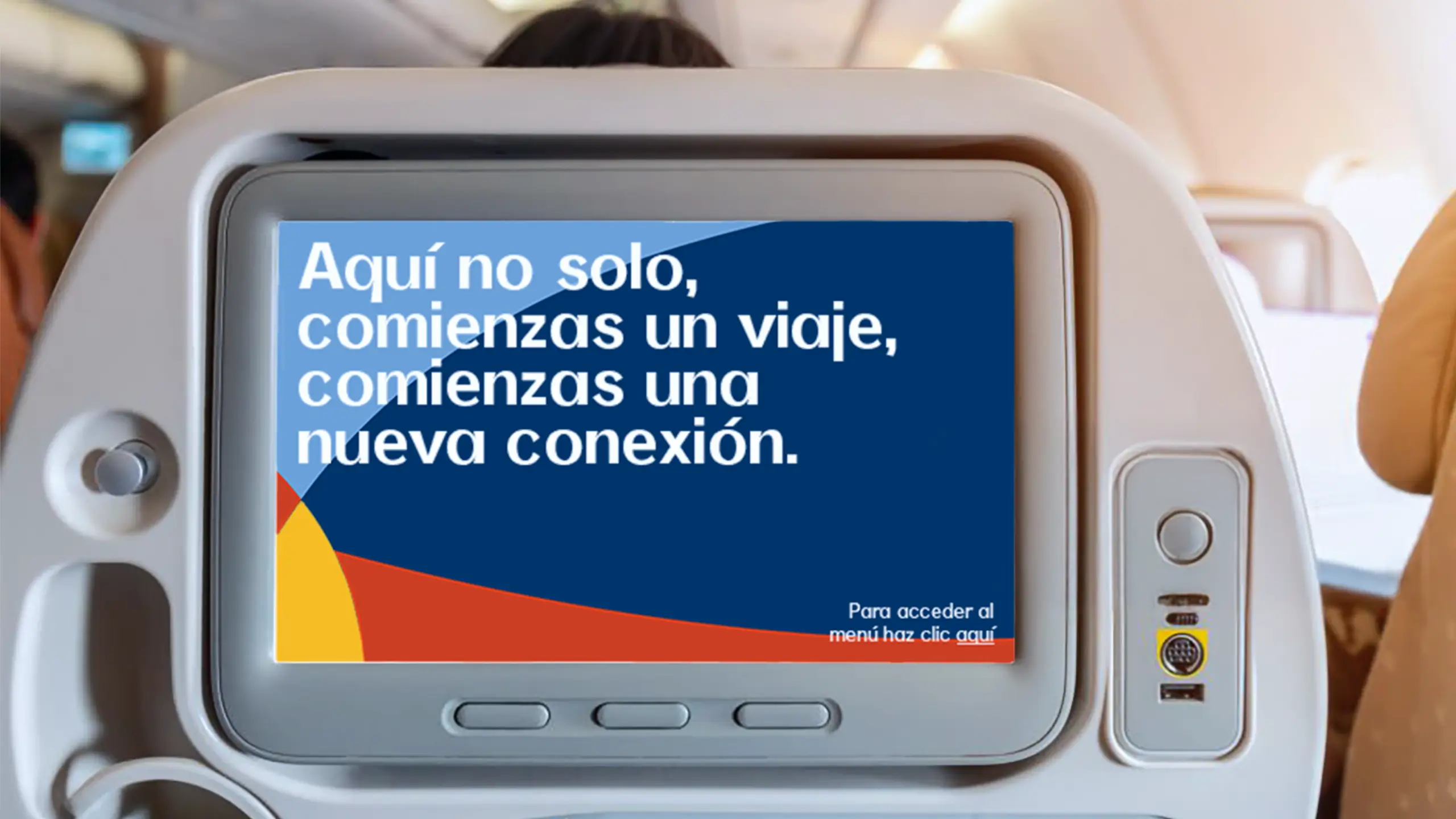 Diseño de las pantallas de los asientos del avión de Eurika